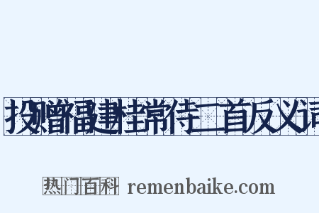 投赠福建桂常侍二首反义词是什么意思的图片